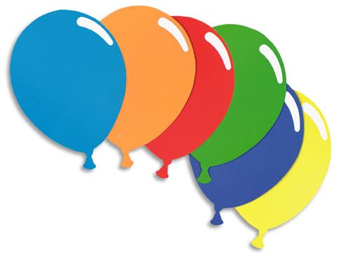 15-Inch Assorted Balloon Silhouette Decorations