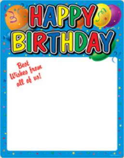 Birthday Partygraph Decoration, 18 x 23 Inches
