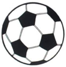 13.5-Inch Soccer Ball Cutout