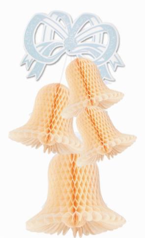 Apricot Bell Cluster Decoration, 20 Inches