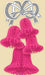 20-Inch Cerise Bell Cluster Decoration