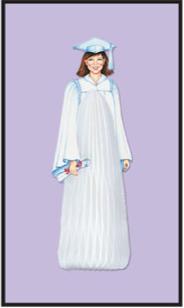 Girl Graduate Centerpiece, 13 Inches