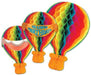 22-Inch Art-Tissue Hot Air Balloon Decoration