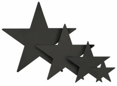 12-Inch Black Foil Star Decoration