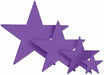 15-Inch Purple Foil Star Decoration