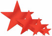 Red Foil Star Decoration, 9 Inch