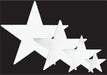 White Foil Star Decoration, 15 Inch