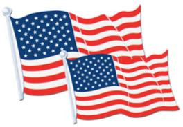 18-Inch American Flag Cutout