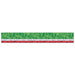 Red, White & Green Metallic Fringe Drape