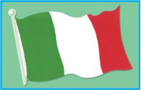 18-Inch Italian Flag Cutout