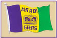 Mardi Gras Flag Cutouts