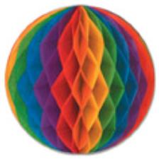 12-Inch Rainbow Art-Tissue Ball