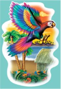 18-Inch 3D Parrot Decoration