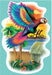 18-Inch 3D Parrot Decoration