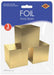 FOIL FAVOUR BOXES GOLD 3.25X3.25" 3/PK