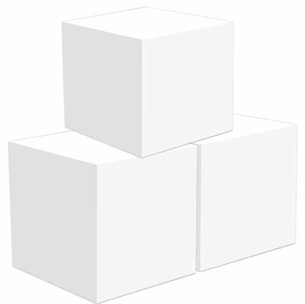 FAVOR BOXES WHITE 3.25X3.25" 3/PK