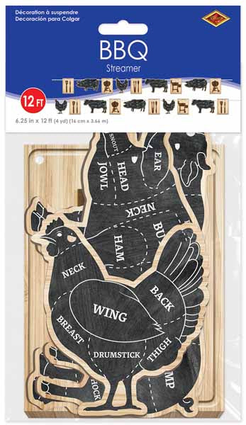 BBQ STREAMER 1/PK 6.25"X12'