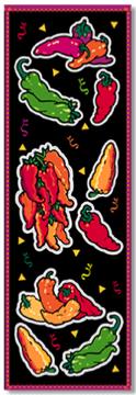 Chili Pepper Stickers, Small Sheet