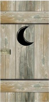 Western Outhouse Door Cover, 30 x 60 Inches
