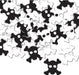 Fanci-Fetti Skull & Crossbones Confetti, 1 oz