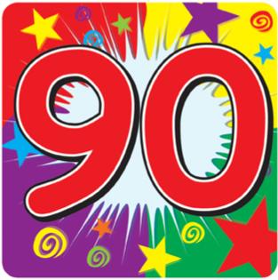 90 NUMBER COASTERS 8/PKG 3.5"