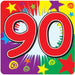 90 NUMBER COASTERS 8/PKG 3.5"