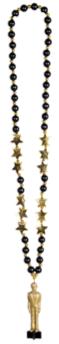 Awards Night Bead Necklace with Statuette Pendant