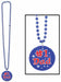 33-Inch Beaded Necklace with Printed #1 Dad Medallion