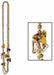 HORSE BEADS 36"DGE ASSTD COPPER &SILVER