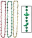 FIESTA BEADS 33" 6/CD RED GOLD GREEN