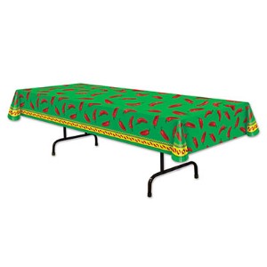 Chili Pepper Table Cover, 54 x 108 Inches