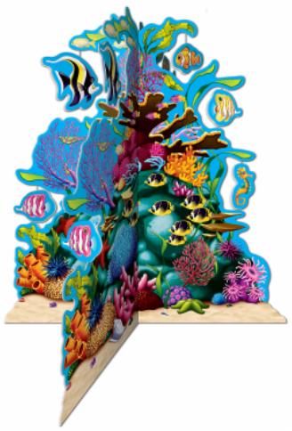 10-Inch 3D Coral Reef Centerpiece