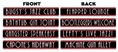 Gangster Street Sign Cutouts, 4 Pack