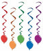 BALLOON WHIRLS 5/PKG 3'