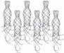 SHIMMERING WHIRLS 6/PKG 20" SILVER