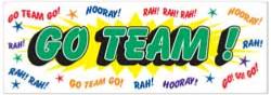 Go Team All-Weather Banner, 5 ft x 21 in