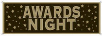 Awards Night Sign Banner, 5 ft x 21 in
