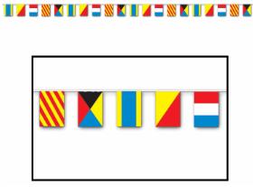 NAUTICAL FLAG BANNER 12"X23' 20FLAG/LINE