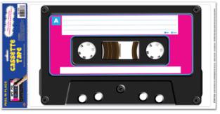 Cassette Peel 'N Place Decoration, 12 x 24-Inch Sheet