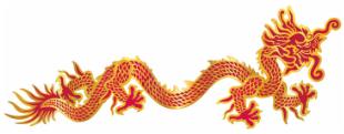 6 ft Jointed Dragon Decoration