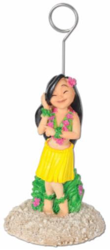 Hula Girl Photo and Balloon Holder, 6 oz