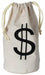 Fabric Drawstring Money Bag, 8.5 x 6.5 Inches
