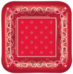 9-Inch Bandana Plates, 8-Pack