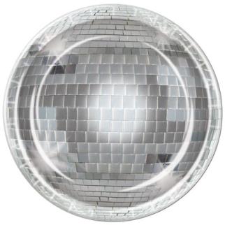 9-Inch Disco Ball Plates, 8-Pack