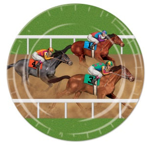 Horse Racing 9-Inch Party Plates, 8 Count