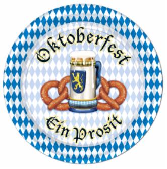 Oktoberfest 7-Inch Plates, 8 Count