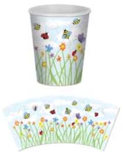 GARDEN BEVERAGE CUPS 9OZ. 8/PK