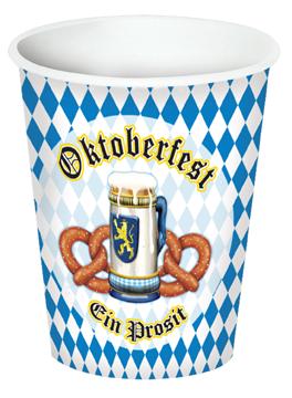 Oktoberfest 9 oz Cups, 8 Pack