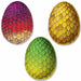DRAGON EGG CUTOUTS 3/PKG 17" 2 SIDES