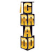 GRAD COLUMN 3'9"X12" BLACK & GOLD